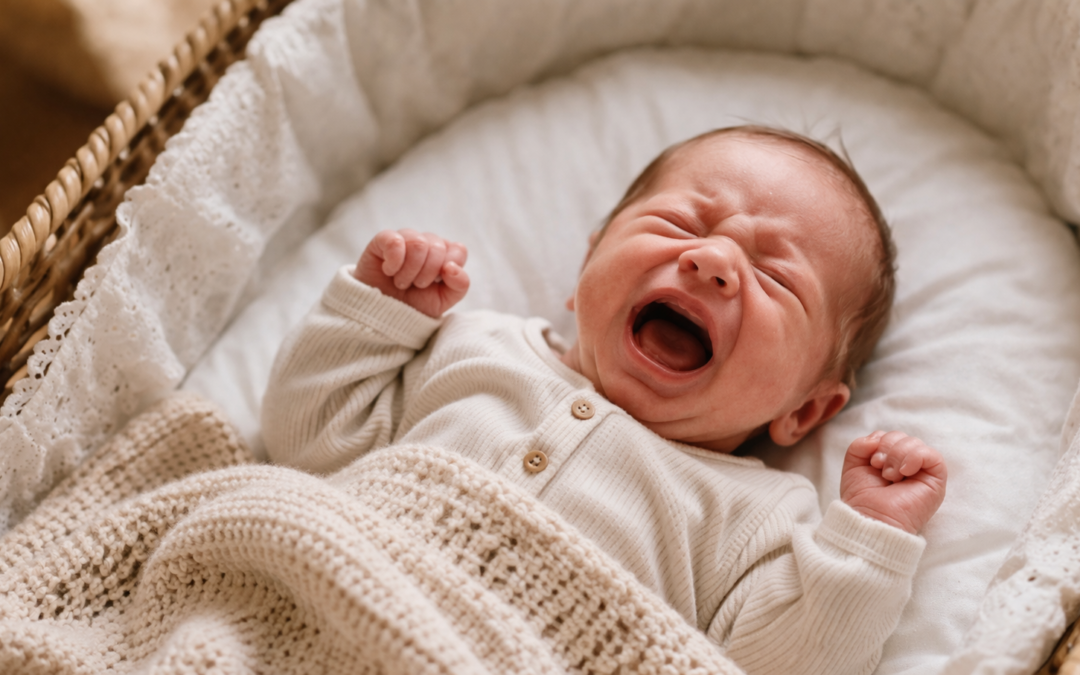 Dein Baby schreit abends? Warum der Abend oft eskaliert (und was dein Neugeborenes wirklich braucht)