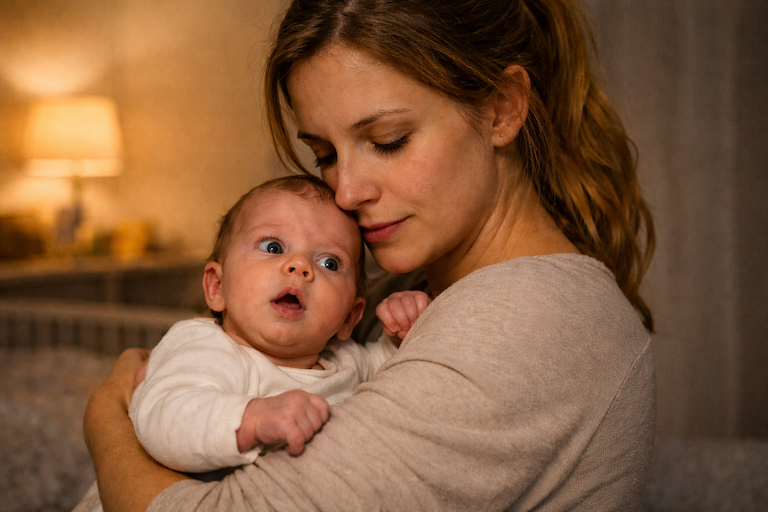 Warum dein Baby abends nicht zur Ruhe kommt und plötzlich wie überdreht wirkt