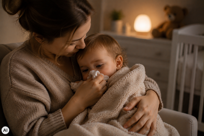 Wie Krankheit und Impfen den Babyschlaf beeinflussen